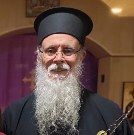 Fr. Jacob Wojcik in black kamilavka and riassa
